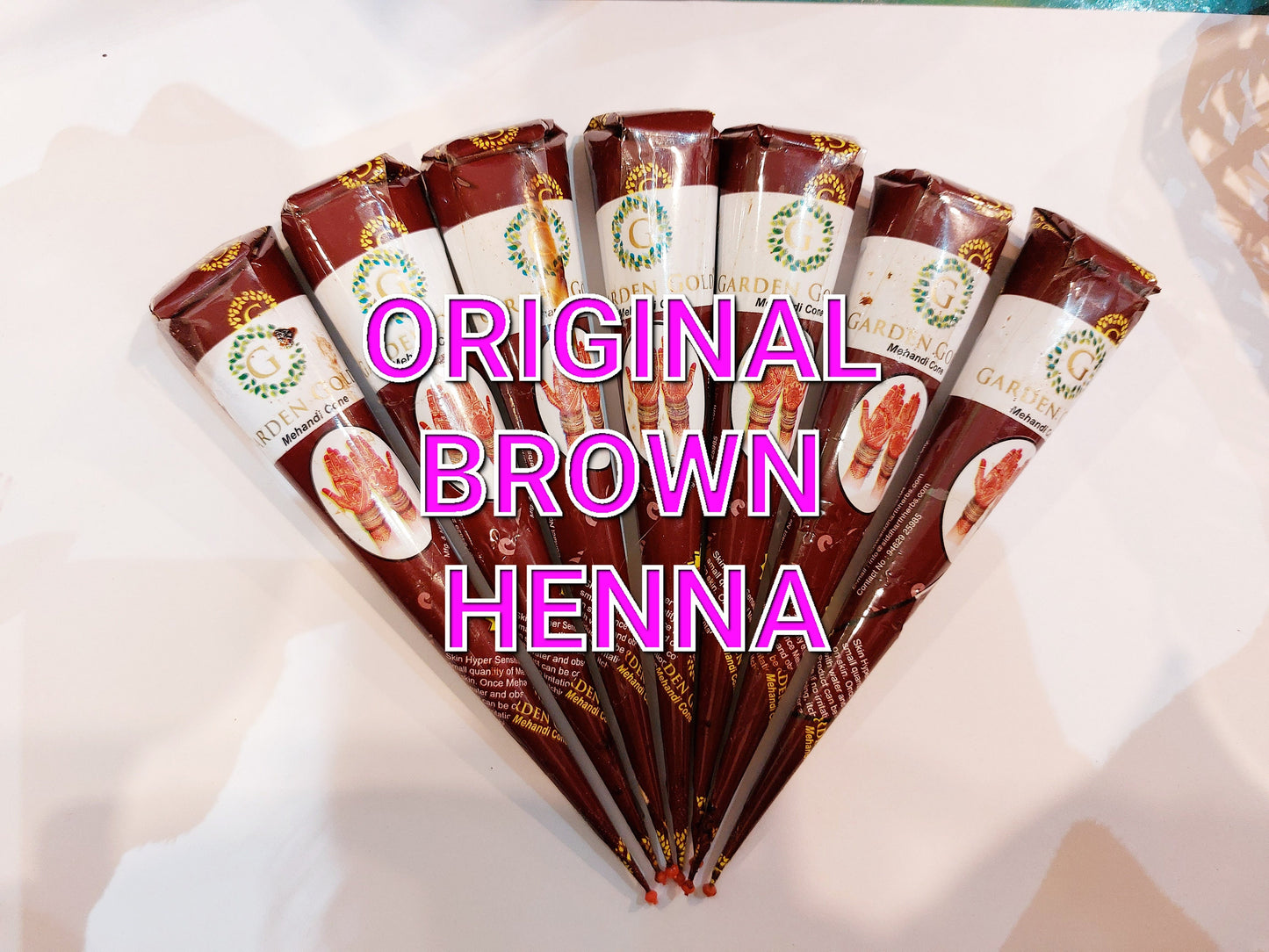 Henna Cone MIXED COLOURS 100% Natural