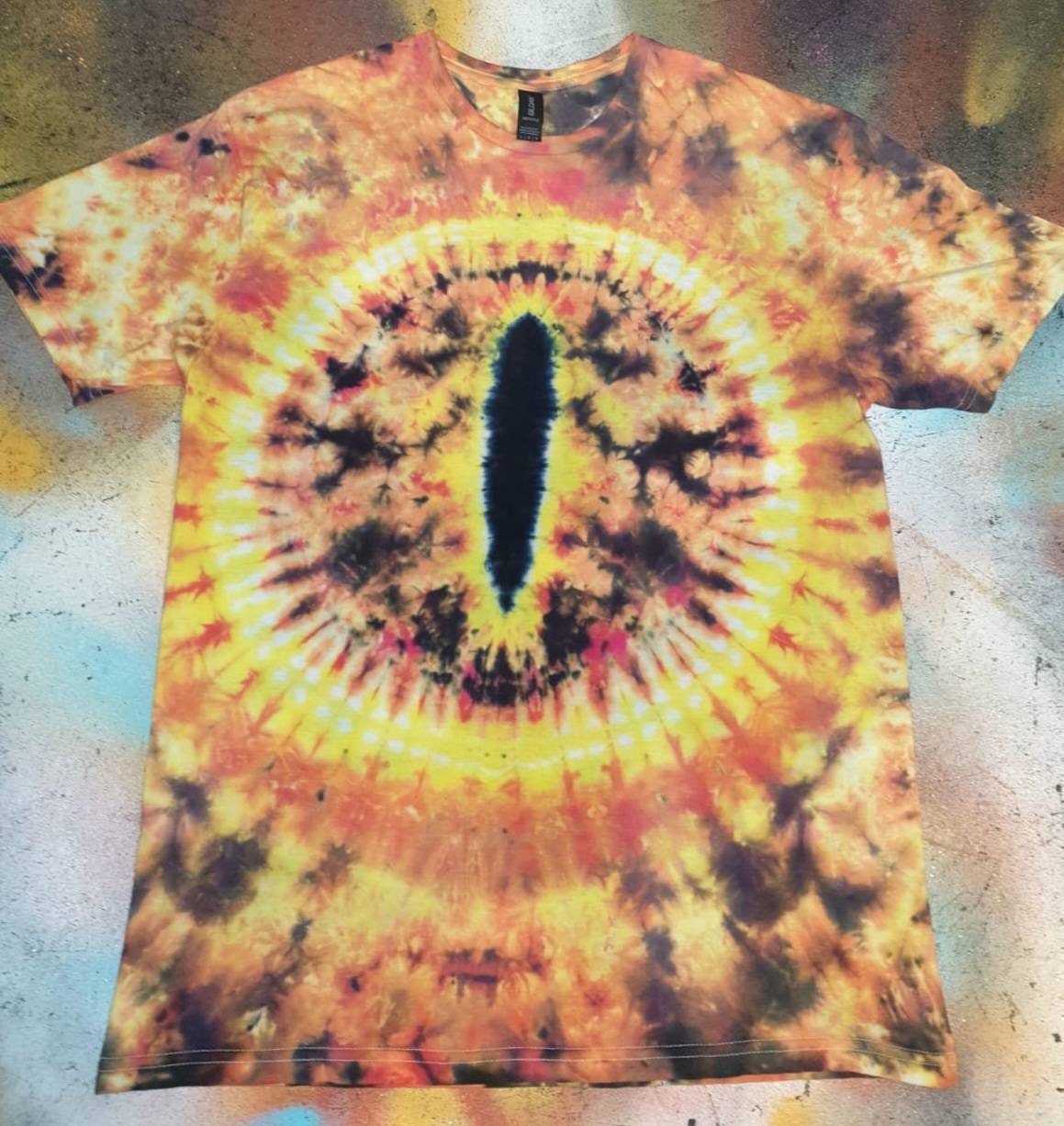 Lord of the Rings inspired tie dye Eye of Sauron T Shirt