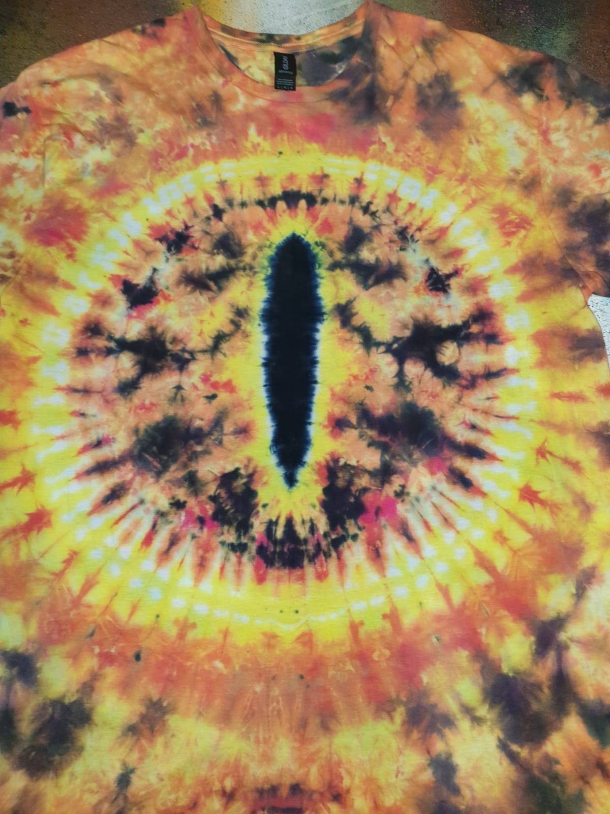 Lord of the Rings inspired tie dye Eye of Sauron T Shirt