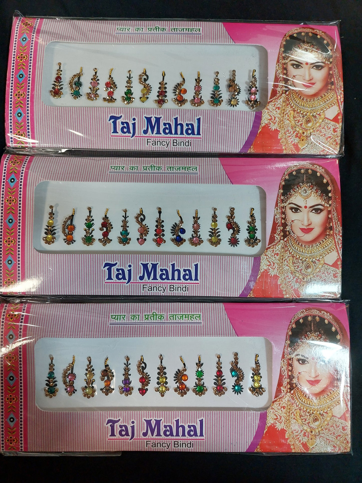 Huge bindi pack mixed colour style self stick festival party rave India Bridal gold