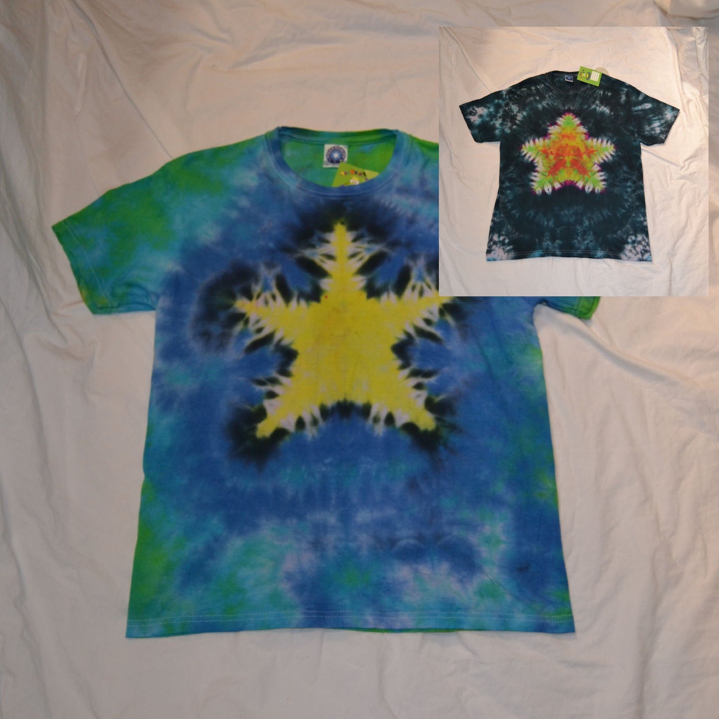 Tie Dye STAR tie dye T shirt unisex S-5XL