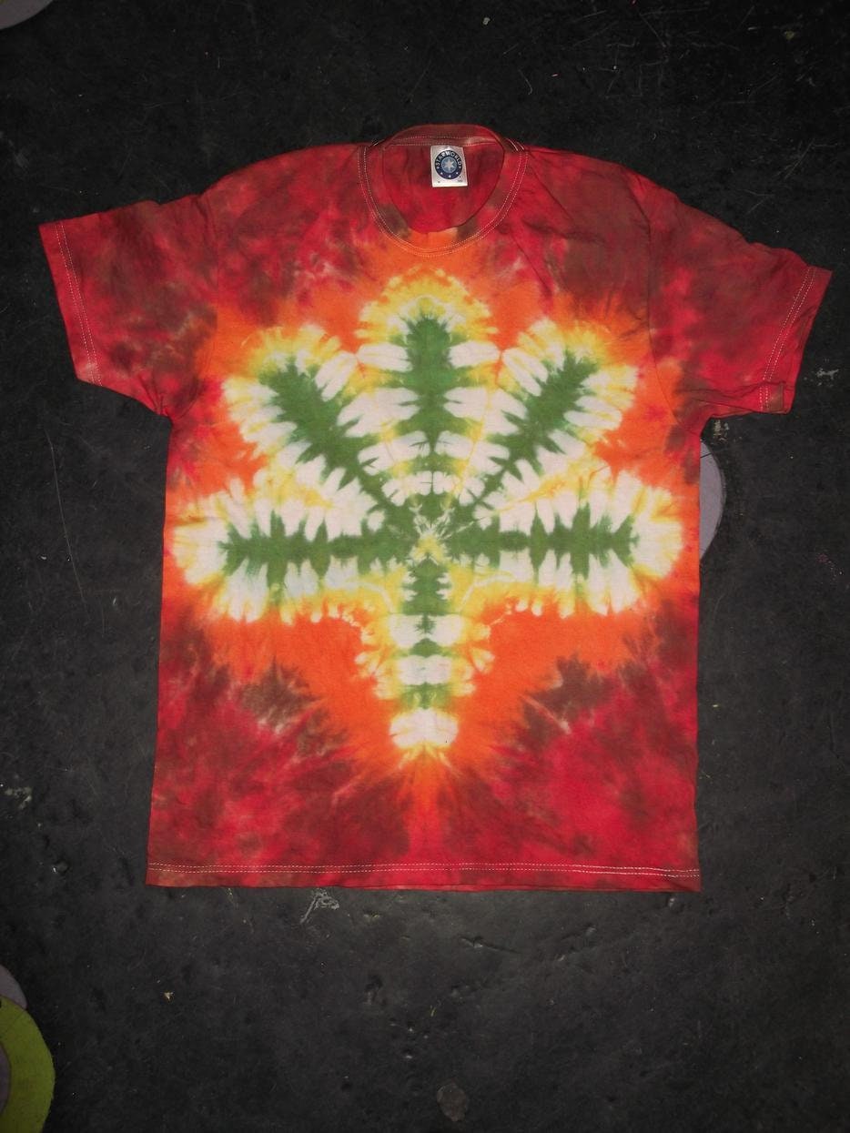 Tie Dye rasta rainbow ganja cannabis weed leaf tie dye festival T shirt UNISEX S-5XL