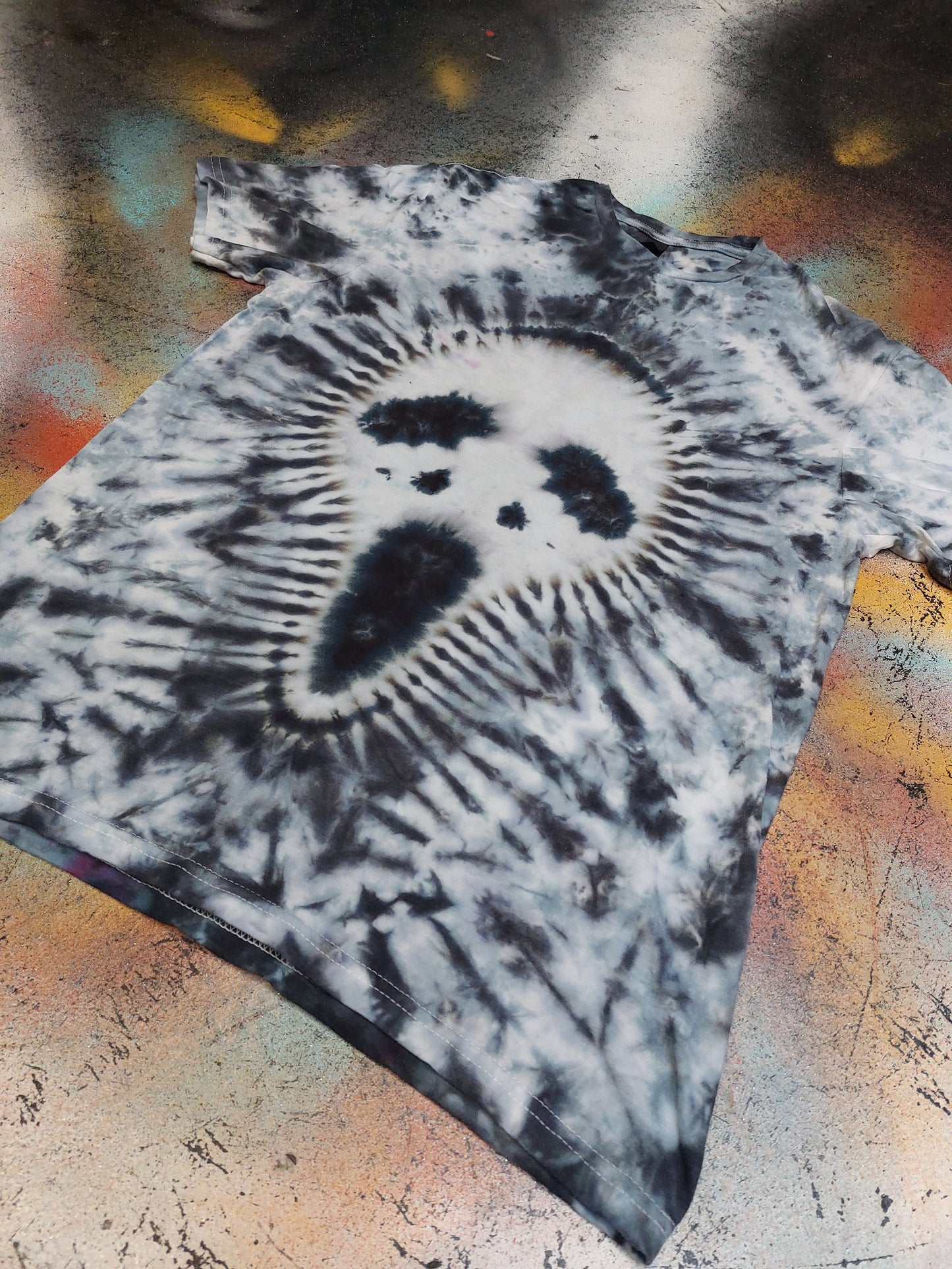 Tie Dye GHOST mask Scream goth Halloween Horror T shirt unisex S-5XL custom made