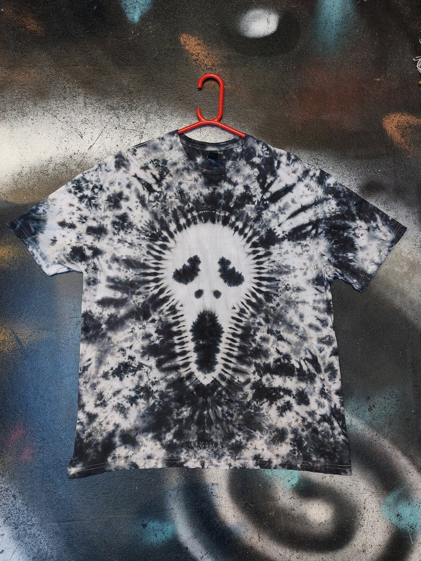 Tie Dye GHOST mask Scream goth Halloween Horror T shirt unisex S-5XL custom made