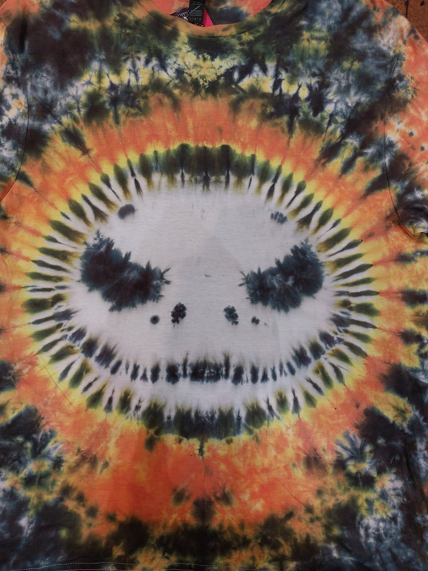 Tie Dye Skellington skull goth Halloween Christmas Horror T shirt unisex S-5XL custom made