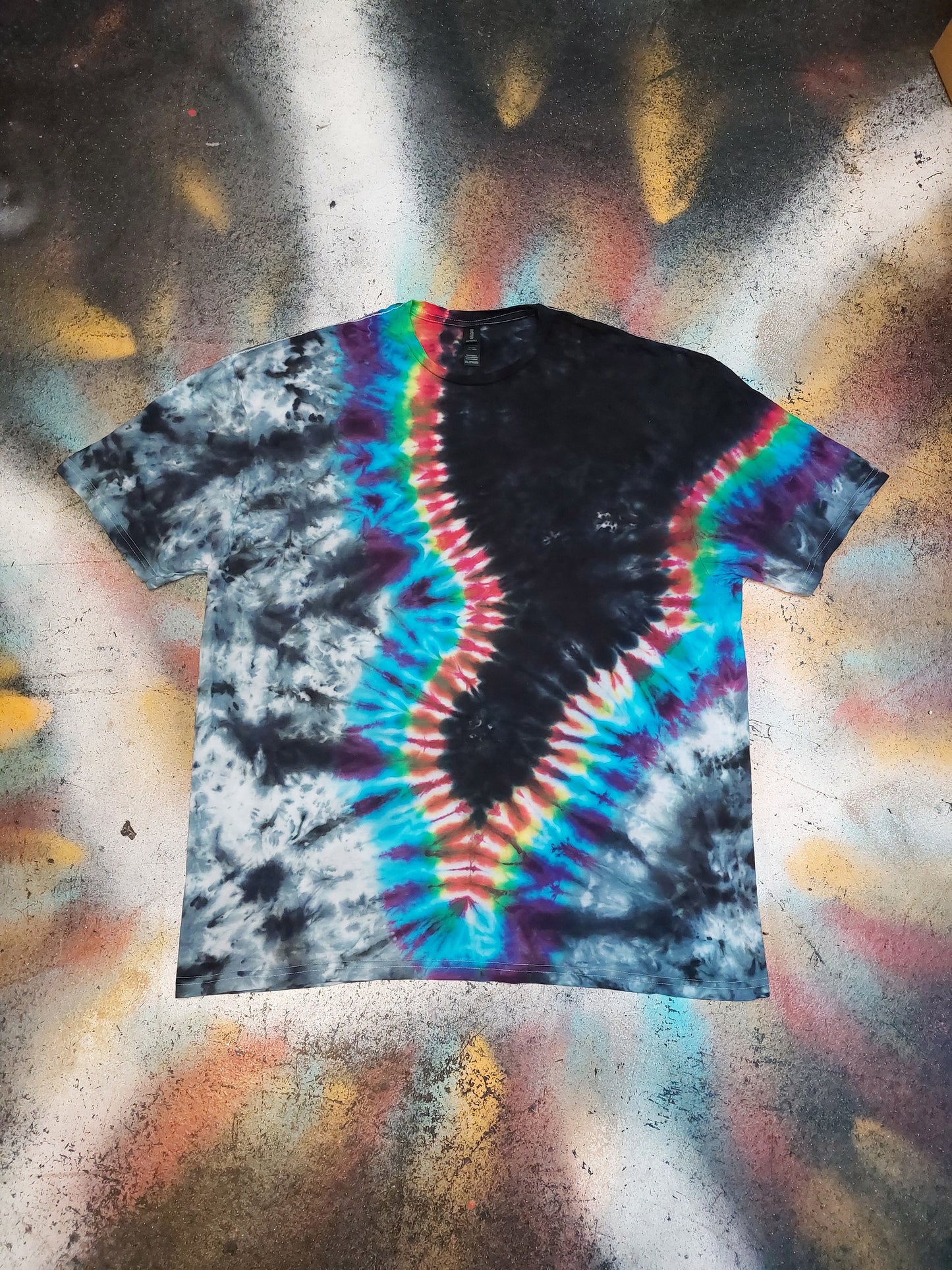 Tie Dye Prism Tornado tie dye T shirt UNISEX S-5XL