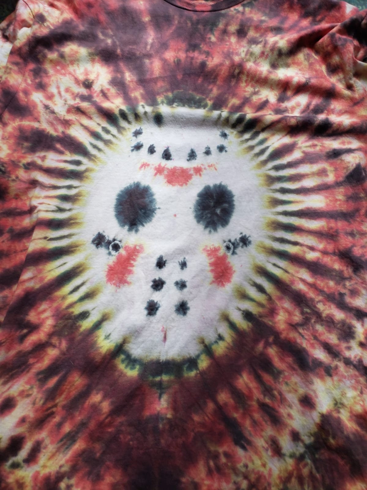 Tie Dye Jason Friday the 13th hockey mask goth Halloween Horror T shirt unisex S-5XL custom made