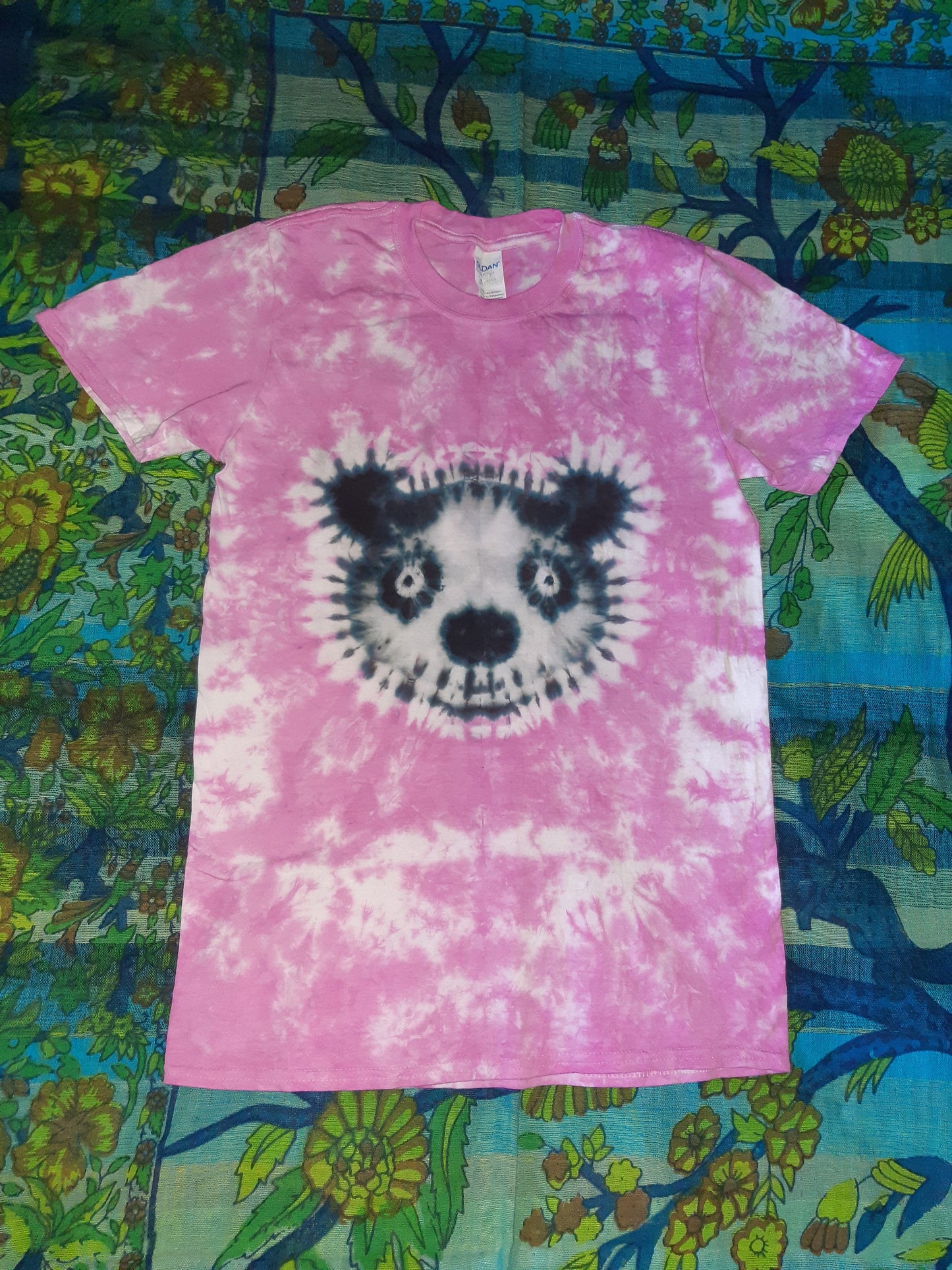 Tie Dye PANDA face tie dye animal T shirt UNISEX S-5XL