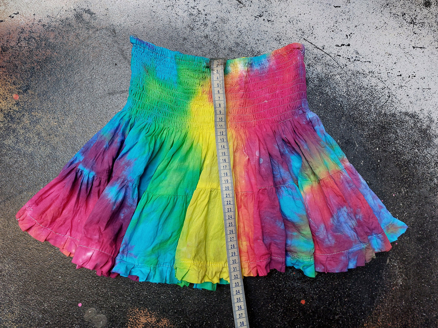 Tie Dye Mini Rara skirt MULTI COLOUR custom make your own FREESIZE