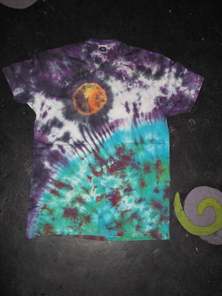 Earth from space Tie Dye T shirt UNISEX  S-5XL festival top [CUSTOM]