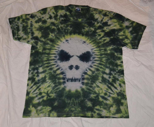 Tie Dye SKULL goth tie dye T shirt UNISEX S-5XL custom made