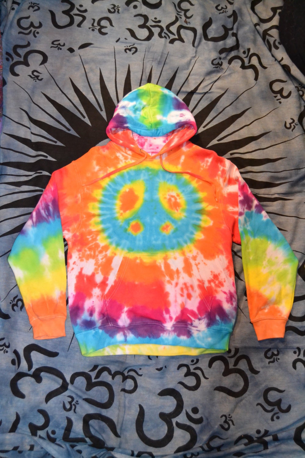 Tie Dye peace sign CND hoodie UNISEX XS-5XL