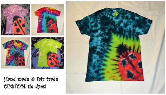 Ladybird unique Tie Dye T shirt UNISEX S-5XL {custom made}