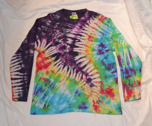 Tie Dye tornado long sleeve T shirt UNISEX S-4XL