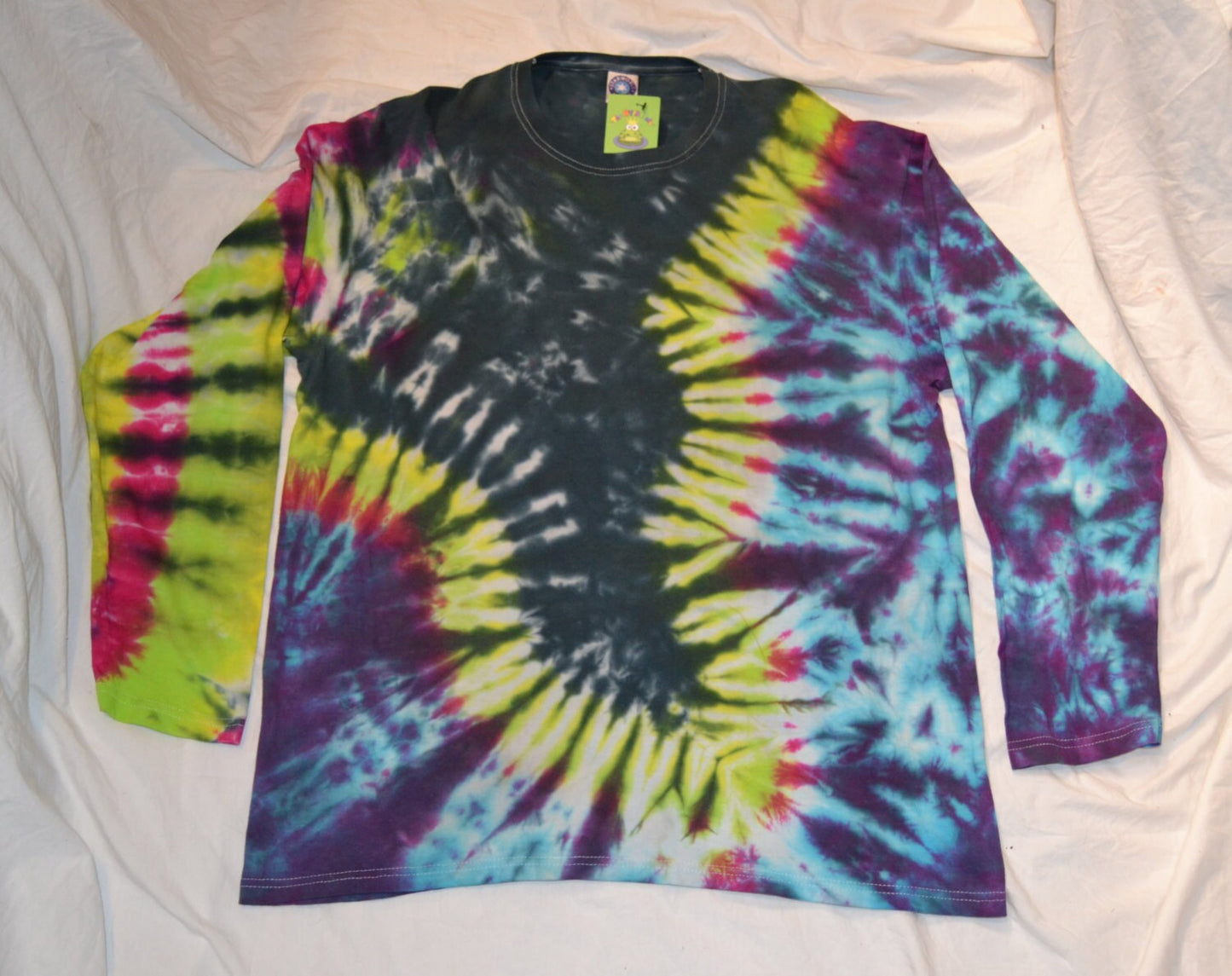 Tie Dye tornado long sleeve T shirt UNISEX S-4XL