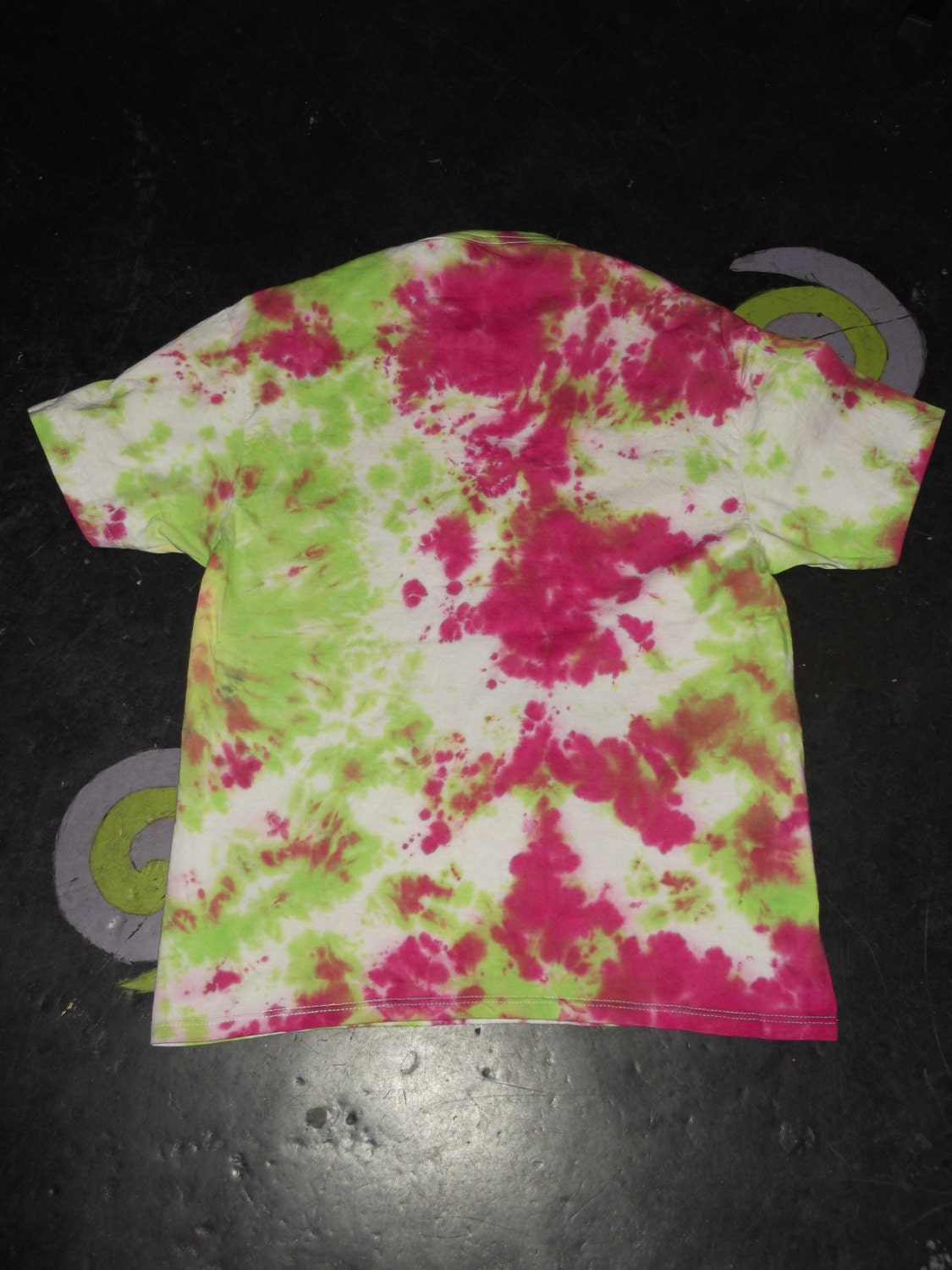 Tie Dye PAW print animal T shirt UNISEX S-5XL