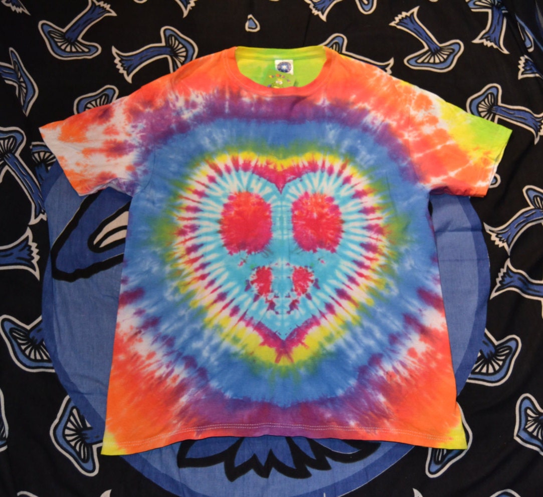 Peace & Love Tie Dye T shirt UNISEX S-5XL