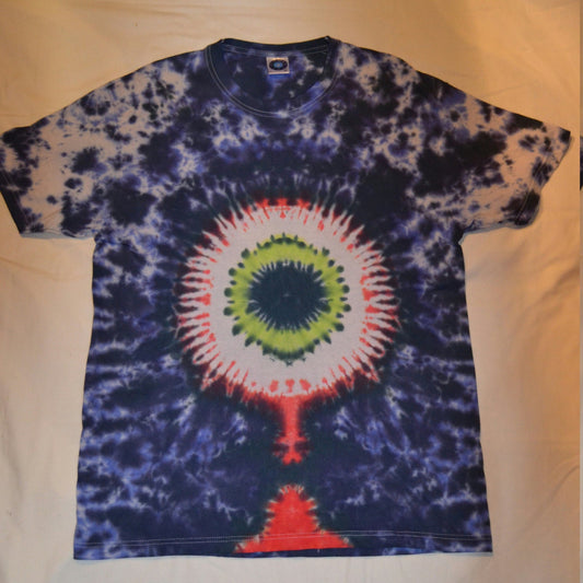 Tie Dye EYEBALL goth tie dye T shirt UNISEX all sizes S-5XL