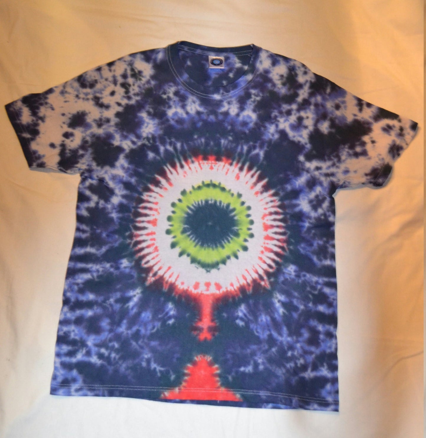 Tie Dye EYEBALL goth tie dye T shirt UNISEX all sizes S-5XL