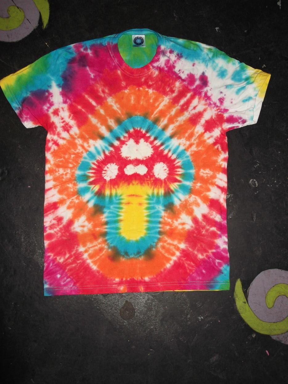 Tie Dye unique fairy magic mushroom T shirt UNISEX S-5XL