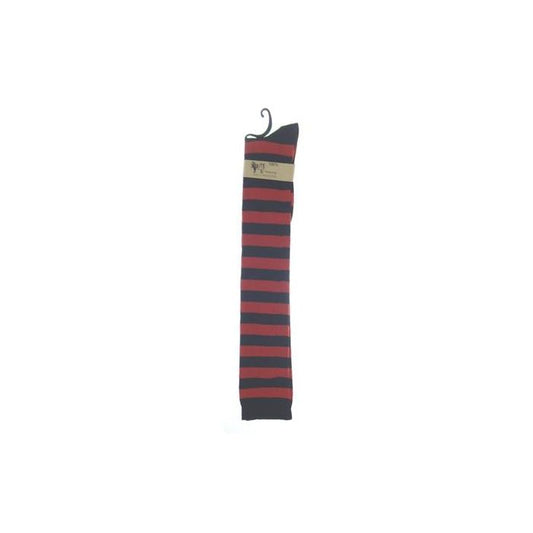 Black and Red Welly Socks