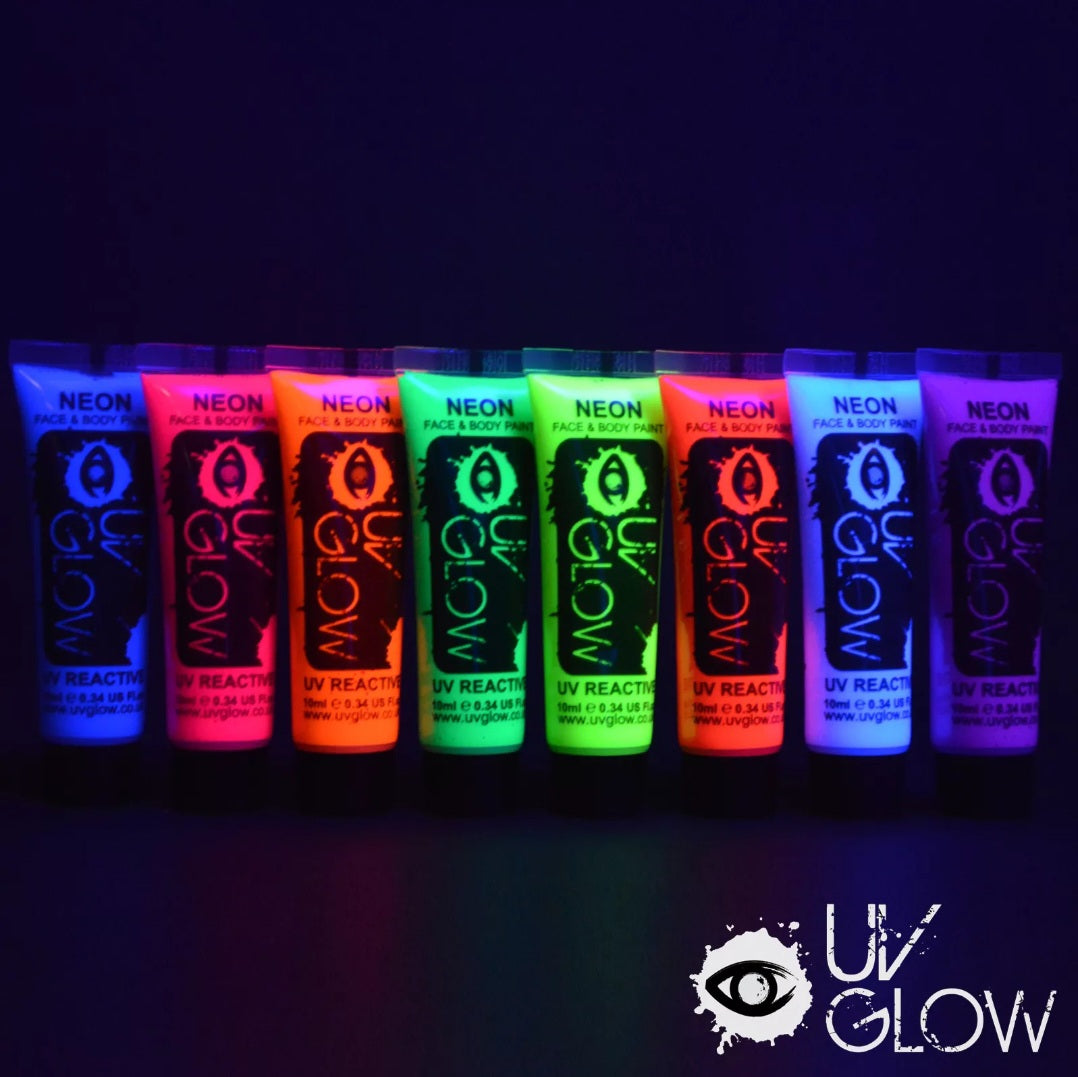 UV reactive Glow festival rave Body Paint 10ml