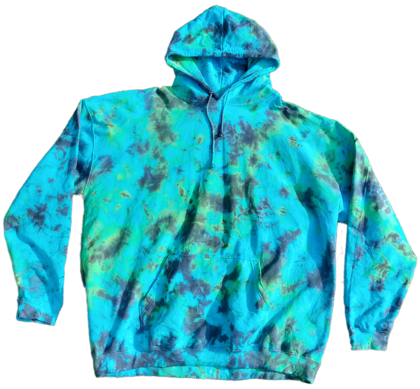 Tie Dye hoodie Blue ocean green UNISEX XS-5XL