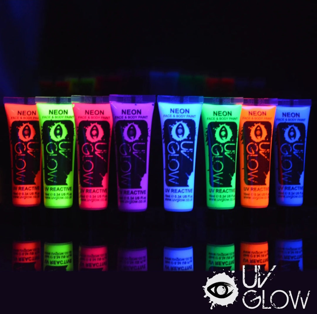 UV reactive Glow festival rave Body Paint 10ml