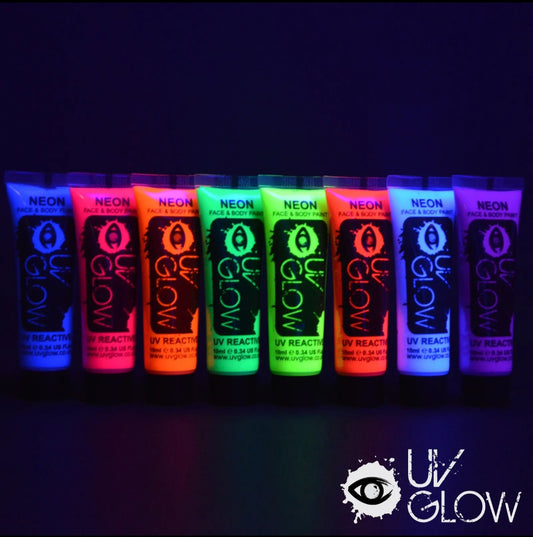 UV reactive Glow festival rave Body Paint 10ml