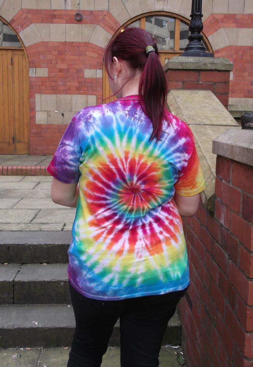 Tie Dye rainbow spiral T shirt UNISEX S-5XL