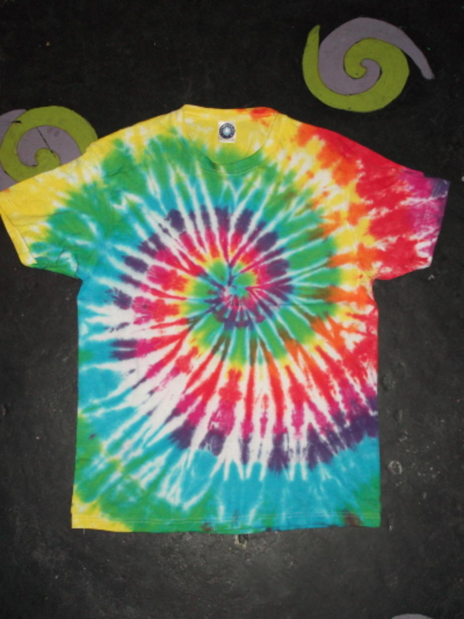Tie Dye rainbow spiral T shirt UNISEX S-5XL
