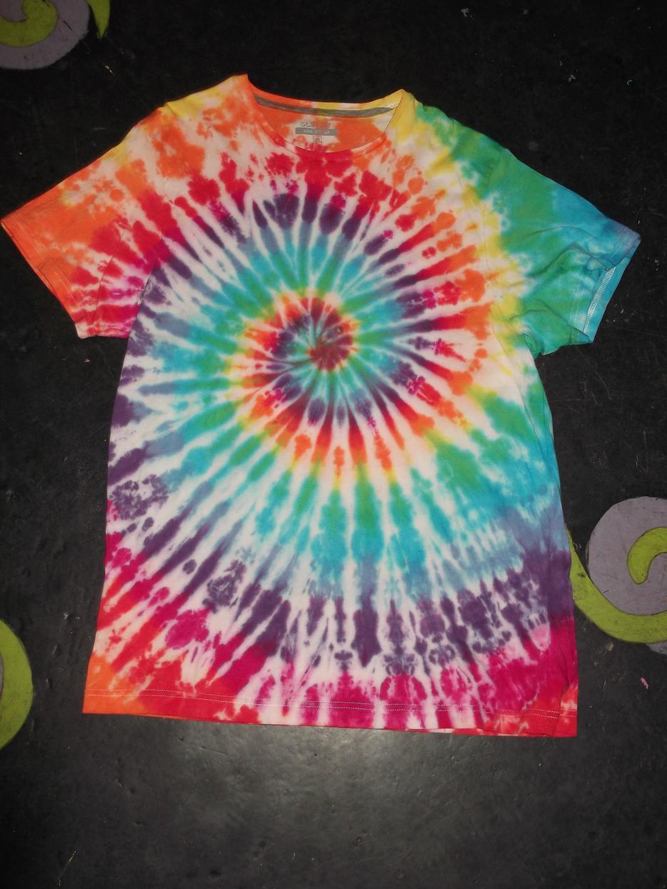 Tie Dye rainbow spiral T shirt UNISEX S-5XL