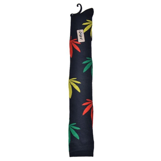 Weed Cannabis leaf Black Green Red Yellow Welly Socks